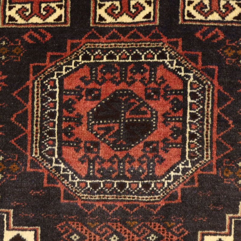 Tappeto corsia Tappeto Belutsch - 196 x 92 cm - rosso scuro