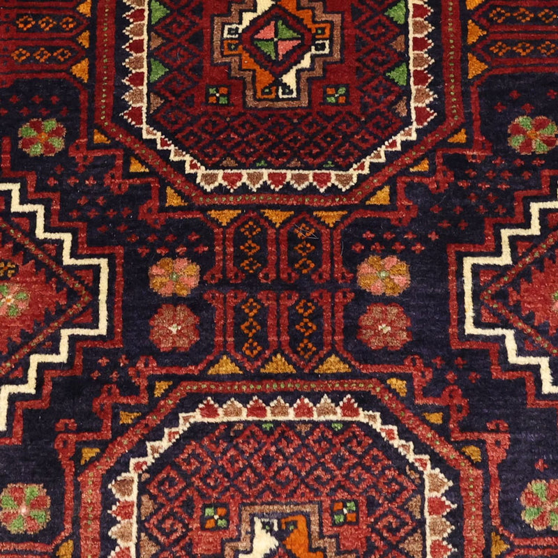 Tappeto corsia Tappeto Belutsch - 188 x 101 cm - rosso scuro