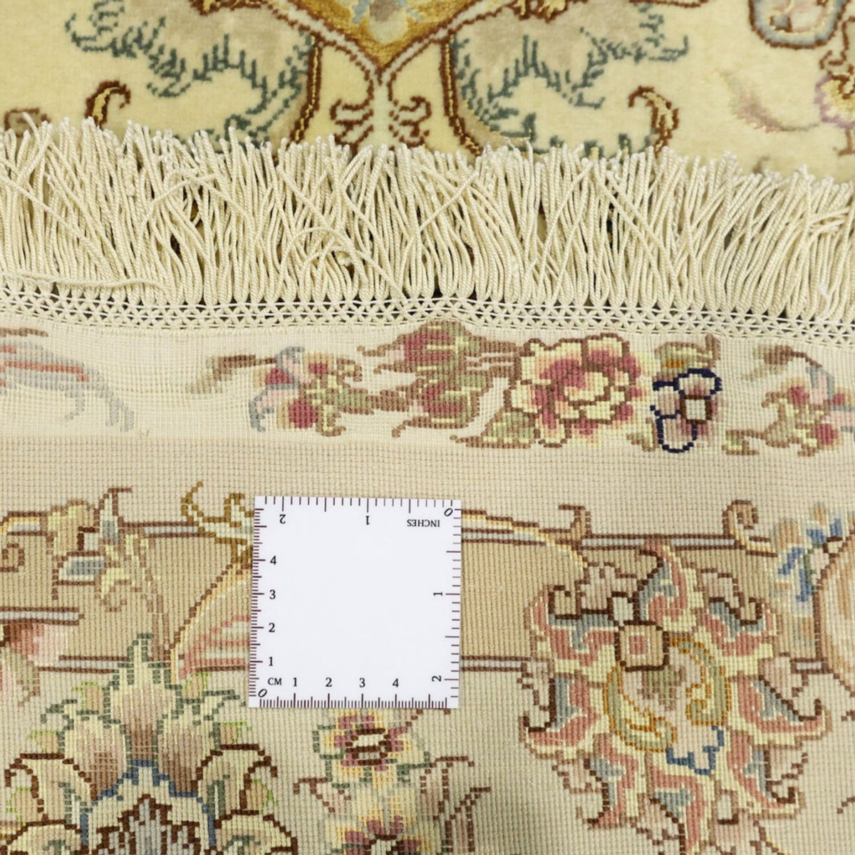 Tappeto Persero - Tabriz - Reale - Ordito di seta - 219 x 148 cm - beige