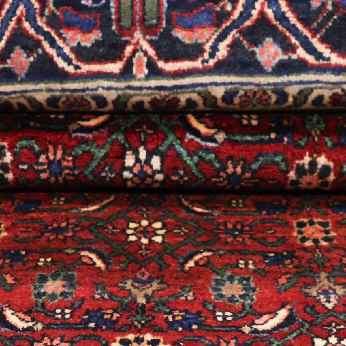 Tappeto Persero - Bidjar - Reale - 288 x 168 cm - rosso scuro