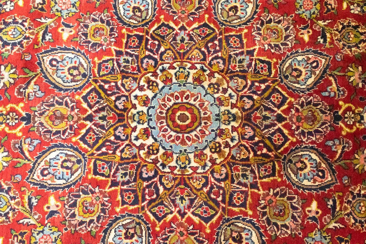 Tappeto Persero - Keshan - 407 x 292 cm - rosso