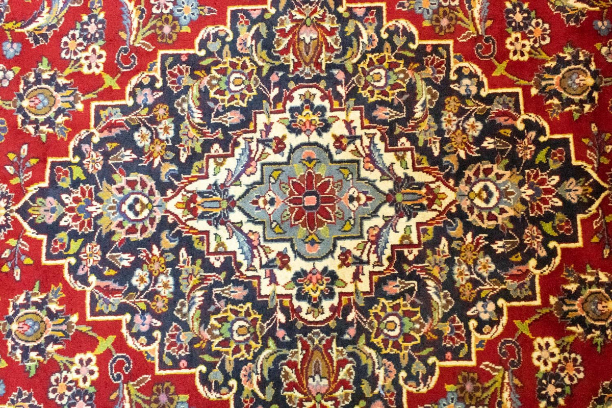 Tappeto Persero - Keshan - 390 x 297 cm - rosso