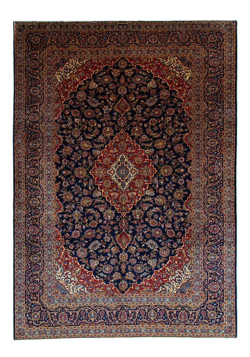 Tappeto Persero - Keshan - 419 x 298 cm - blu