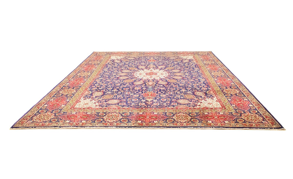 Tappeto Persero - Tabriz - 392 x 305 cm - blu