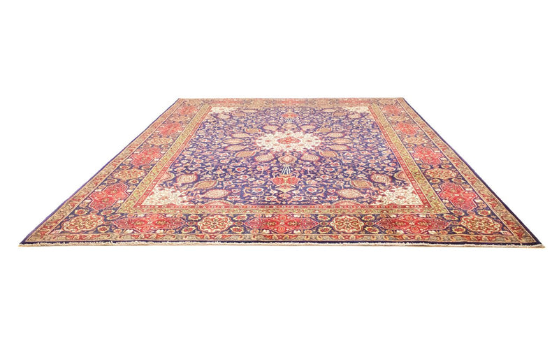 Tappeto Persero - Tabriz - 392 x 305 cm - blu