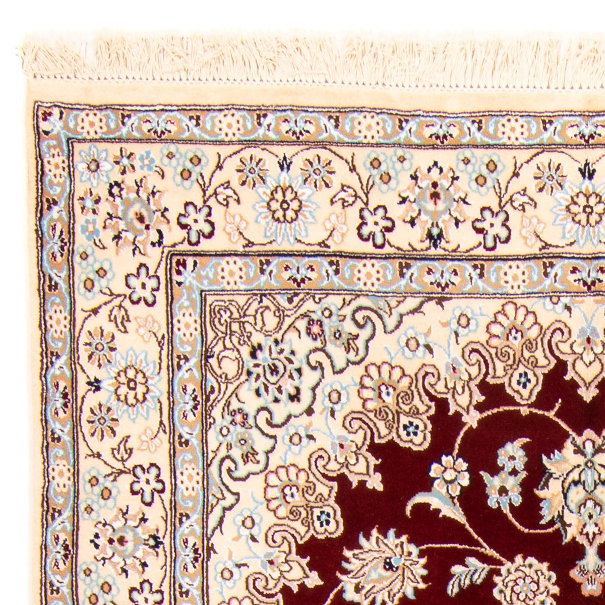 Tappeto Persero - Nain - Reale - 241 x 153 cm - rosso scuro