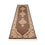 Tappeto corsia Tappeto Persero - Tabriz - 353 x 79 cm - blu scuro