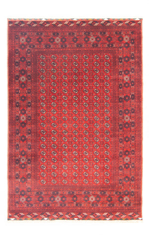 Tappeto afgano - Bukhara - 298 x 200 cm - rosso scuro