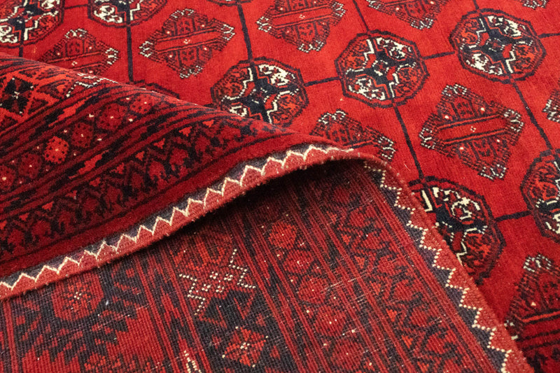 Tappeto afgano - Bukhara - 298 x 200 cm - rosso scuro