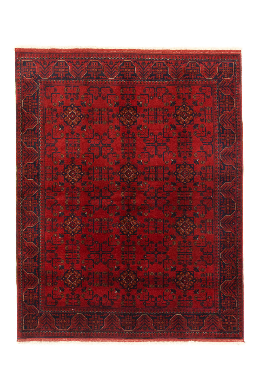 Tappeto afgano - Kunduz - 195 x 154 cm - rosso