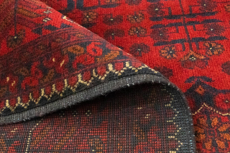 Tappeto afgano - Kunduz - 206 x 149 cm - rosso