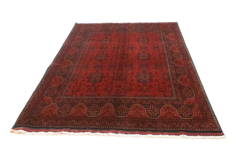 Tappeto afgano - Kunduz - 206 x 149 cm - rosso