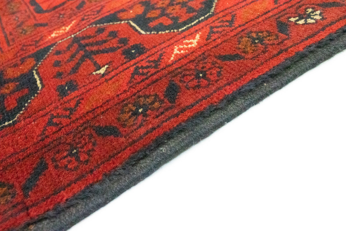 Tappeto afgano - Kunduz - 156 x 105 cm - rosso