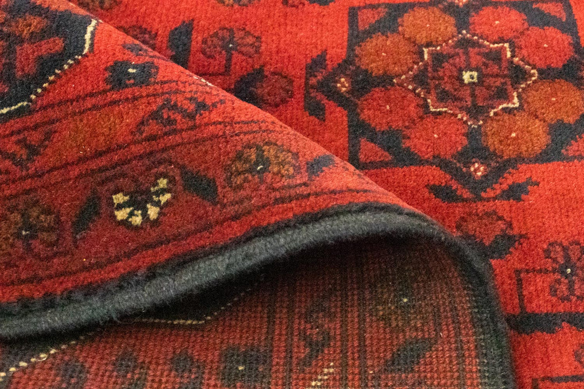 Tappeto afgano - Kunduz - 156 x 105 cm - rosso