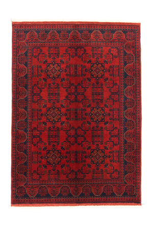 Tappeto afgano - Kunduz - 147 x 105 cm - rosso