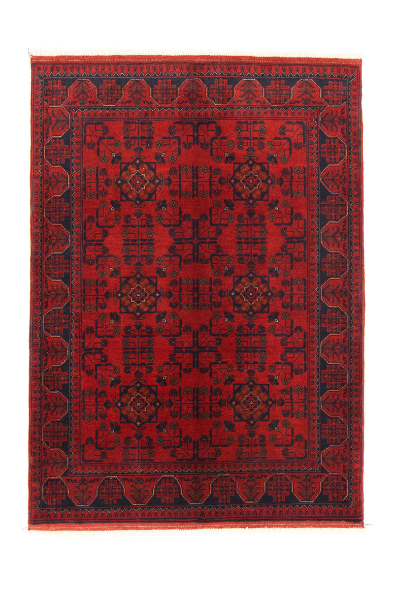 Tappeto afgano - Kunduz - 147 x 105 cm - rosso