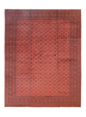 Tappeto afgano - Filpa - 390 x 302 cm - rosso scuro