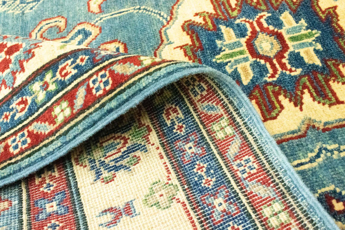 Tappeto Ziegler - Kazak - 183 x 117 cm - blu mare