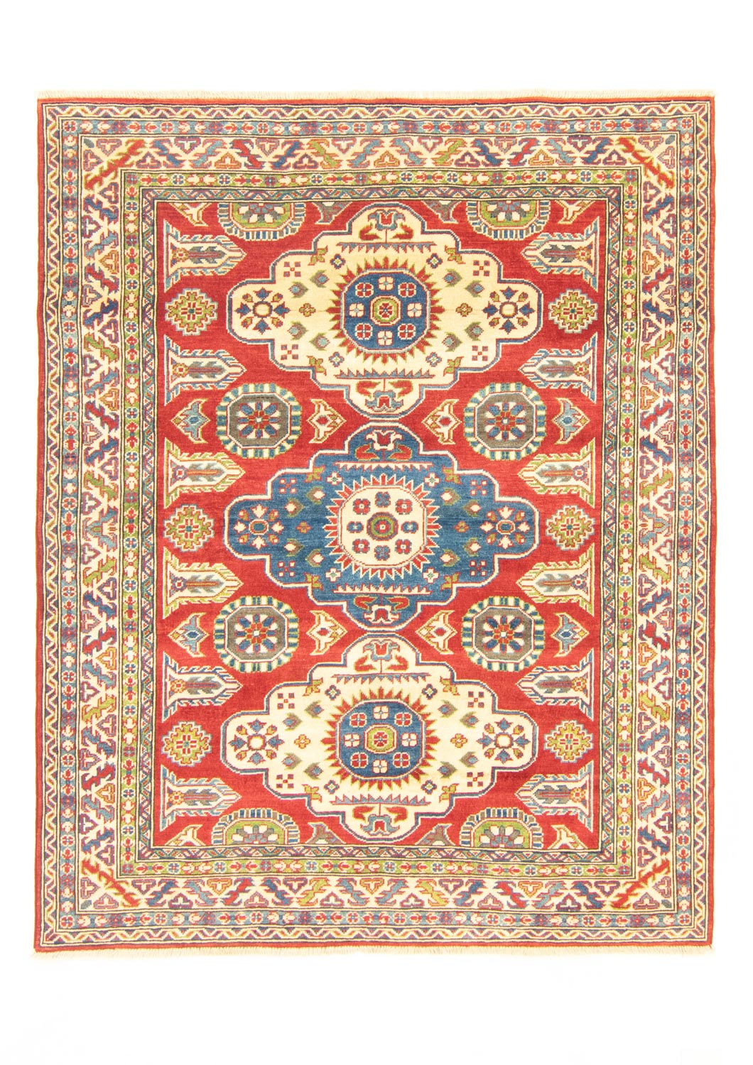 Tappeto Ziegler - Kazak - 198 x 157 cm - rosso scuro