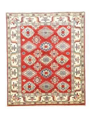 Tappeto Ziegler - Kazak - 199 x 146 cm - rosso scuro