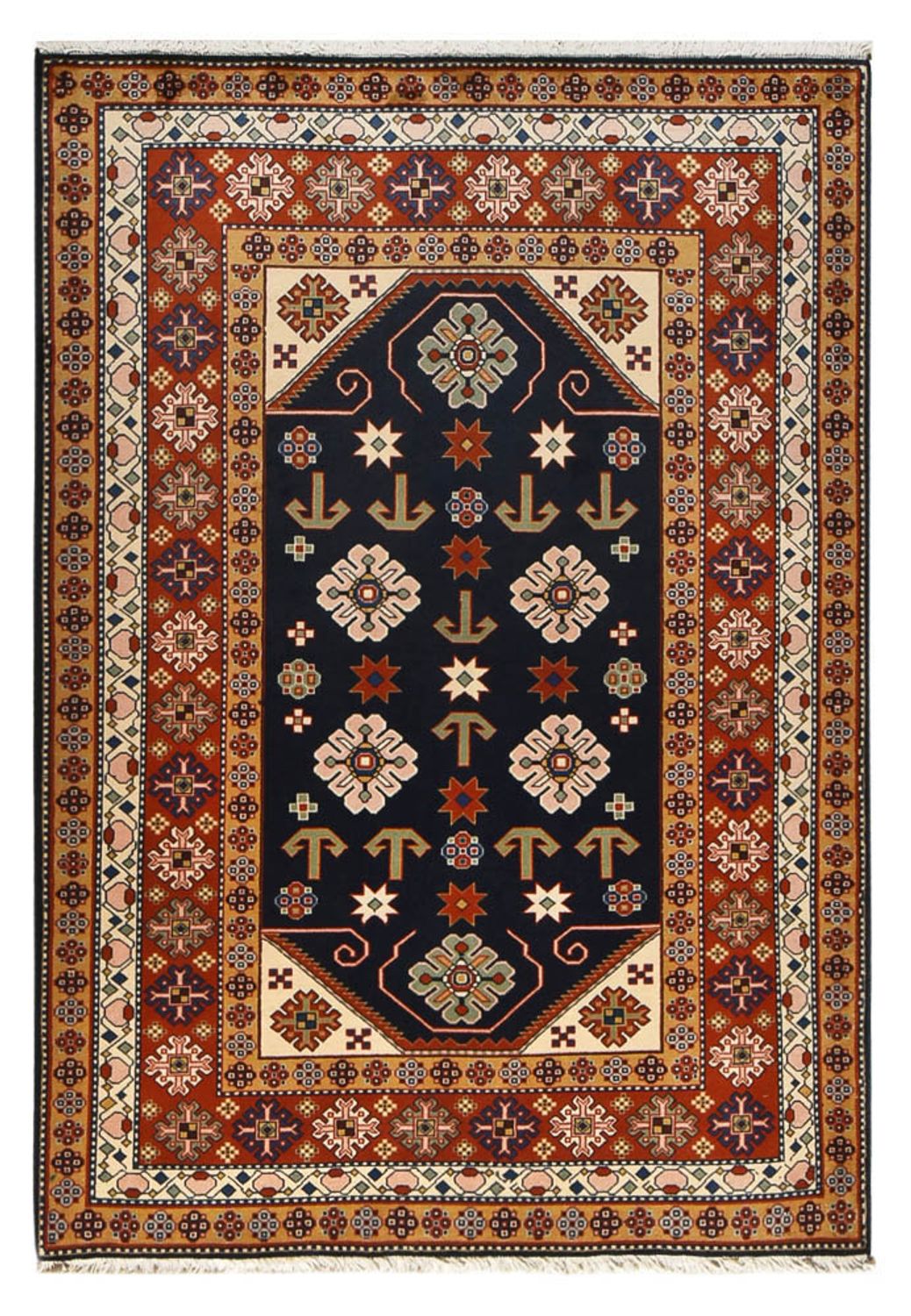Tappeto Persero - Nomade - 197 x 136 cm - blu scuro