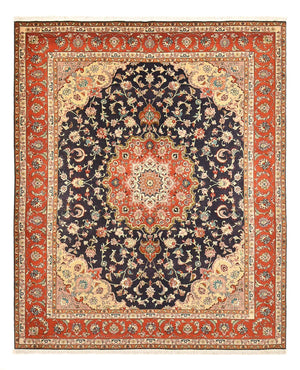 Tappeto Persero - Tabriz - Reale - 255 x 205 cm - blu scuro
