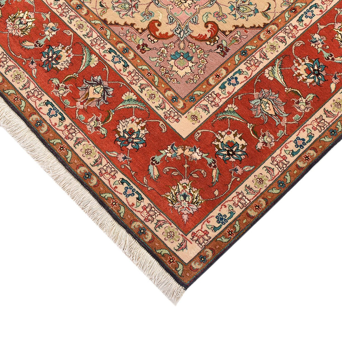 Tappeto Persero - Tabriz - Reale - 255 x 205 cm - blu scuro