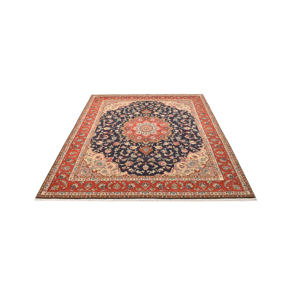Tappeto Persero - Tabriz - Reale - 255 x 205 cm - blu scuro