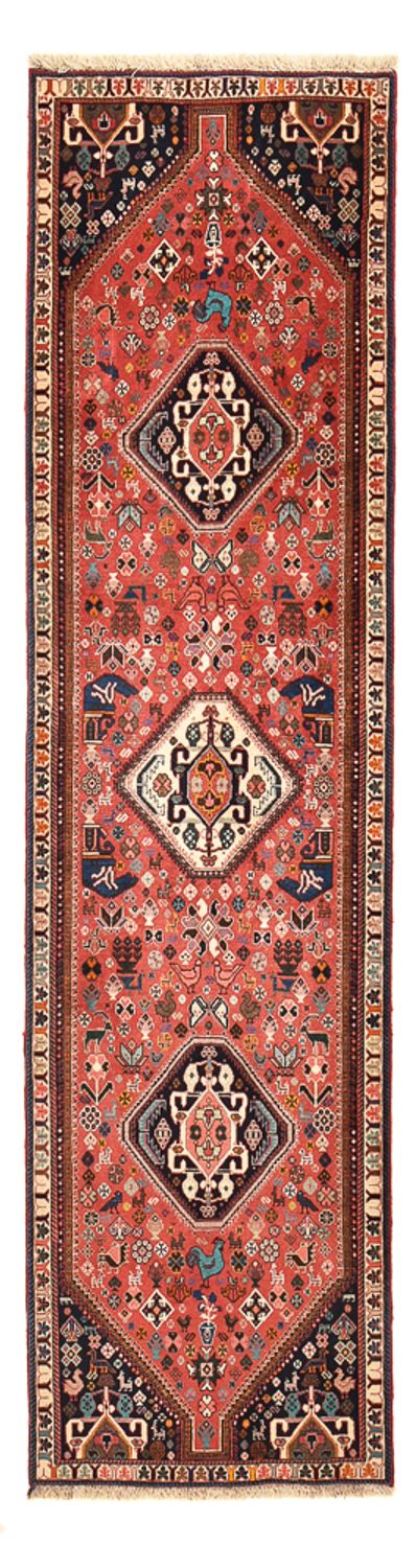 Tappeto corsia Tappeto Gabbeh - Kashkuli Persero - 296 x 80 cm - rosso