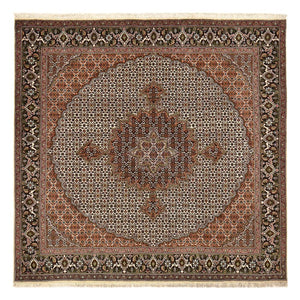 Tappeto Persero - Tabriz - Reale quadrato  - 207 x 204 cm - marrone