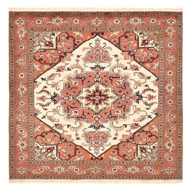 Tappeto Persero - Tabriz - Reale quadrato  - 205 x 200 cm - crema