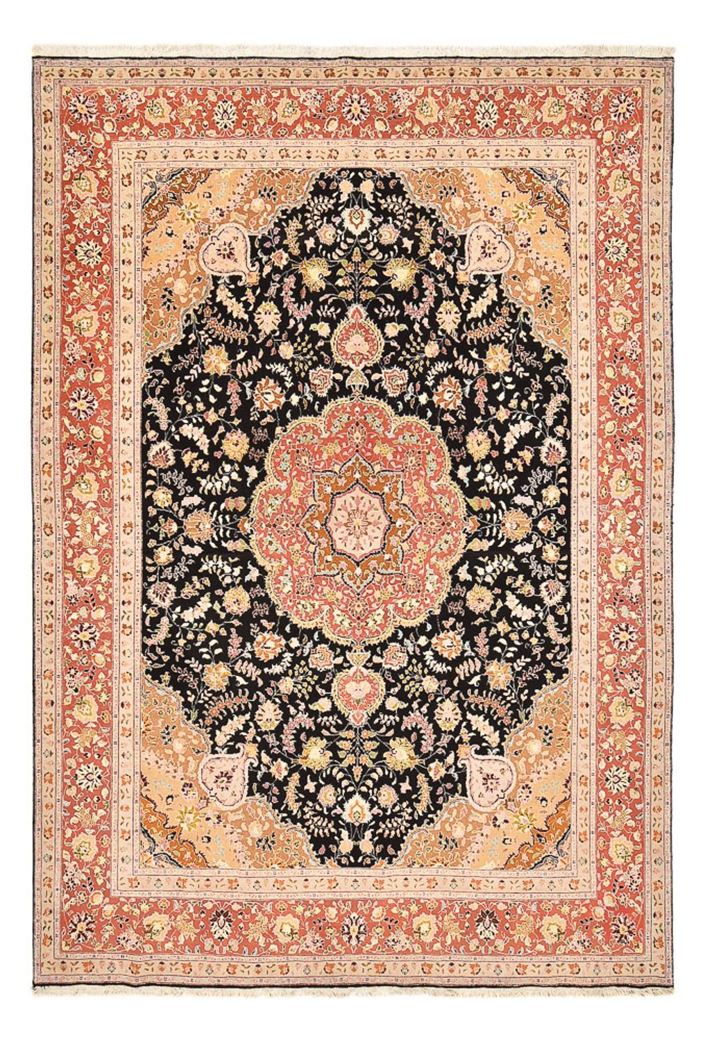 Tappeto Persero - Tabriz - Reale - 357 x 248 cm - blu scuro