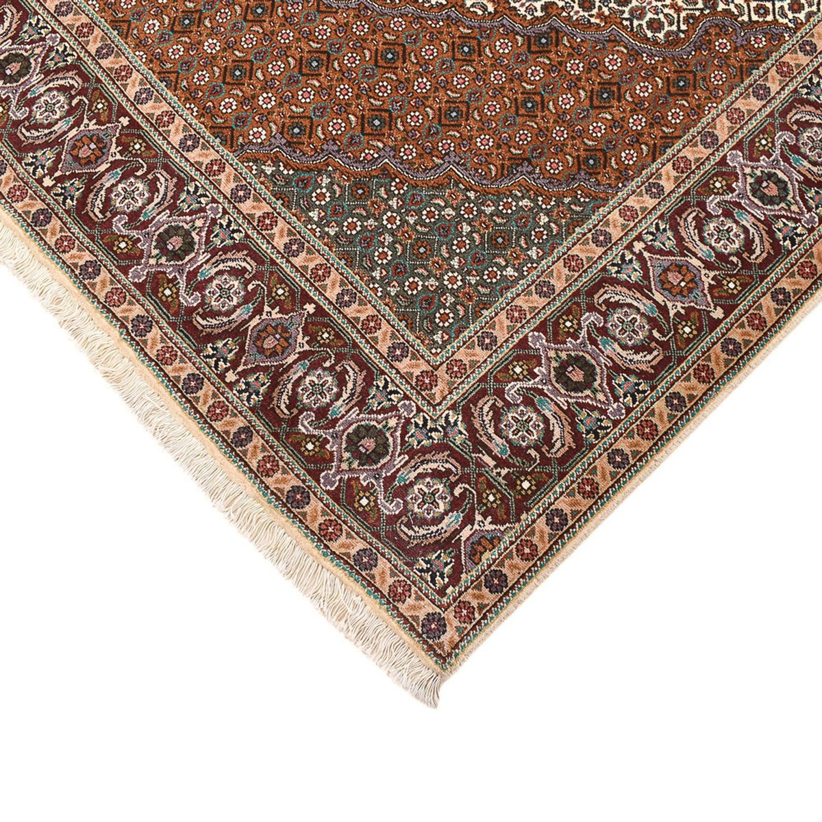 Tappeto Persero - Tabriz - Reale quadrato  - 203 x 200 cm - sabbia