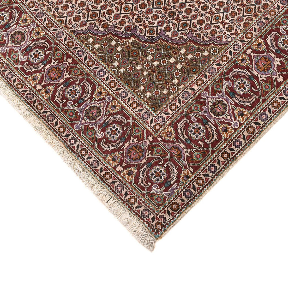 Tappeto Persero - Tabriz - Reale quadrato  - 204 x 200 cm - marrone