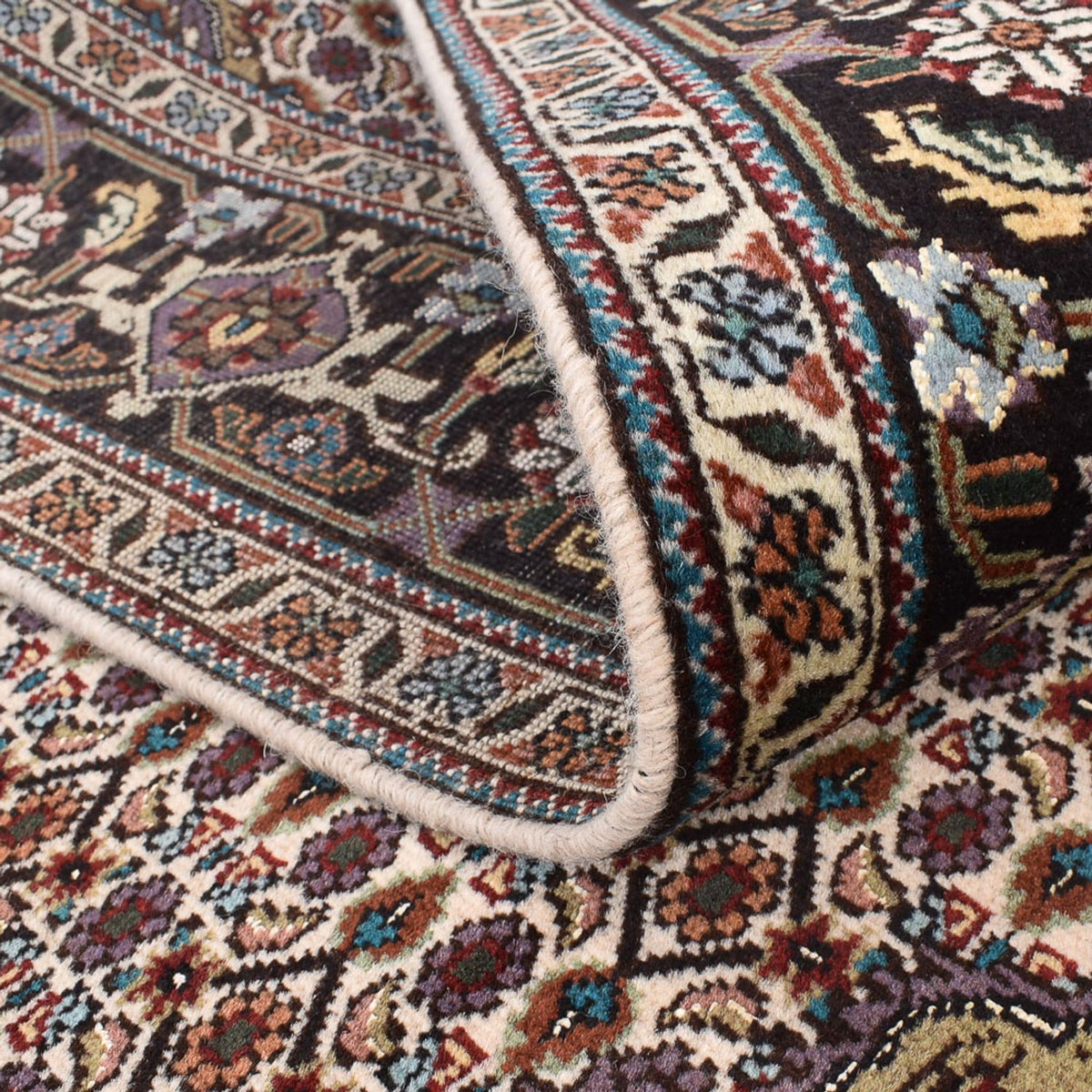 Tappeto Persero - Tabriz - Reale quadrato - 202 x 200 cm - sabbia