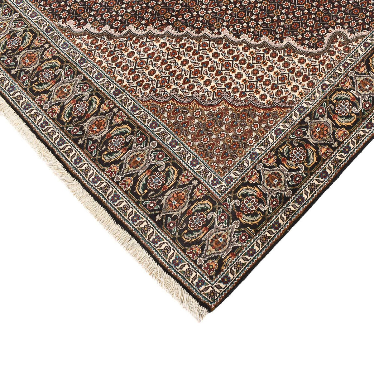 Tappeto Persero - Tabriz - Reale quadrato  - 207 x 205 cm - marrone