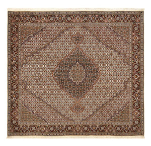 Tappeto Persero - Tabriz - Reale quadrato  - 204 x 198 cm - marrone