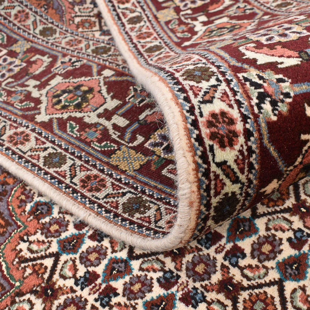 Tappeto Persero - Tabriz - Reale quadrato - 203 x 200 cm - marrone chiaro