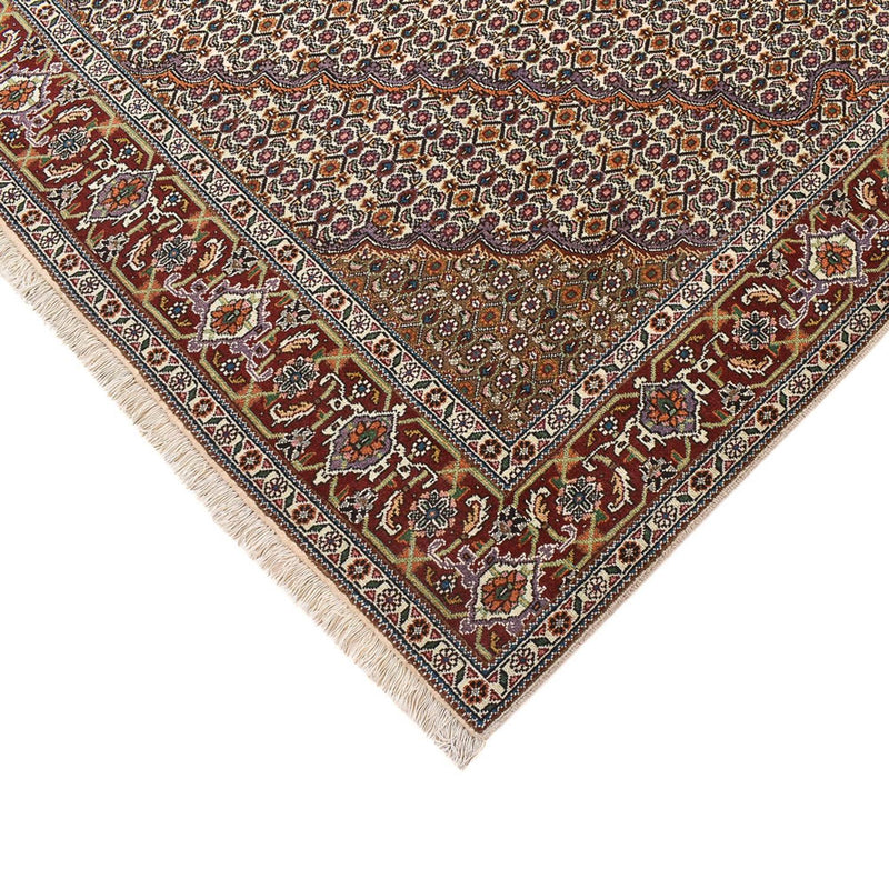 Tappeto Persero - Tabriz - Reale quadrato  - 208 x 198 cm - marrone chiaro