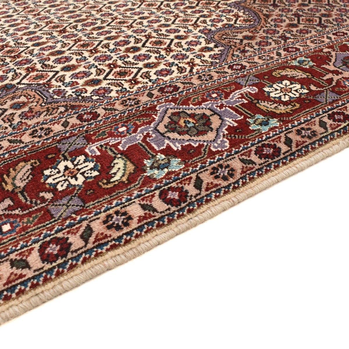 Tappeto Persero - Tabriz - Reale quadrato  - 204 x 198 cm - marrone chiaro