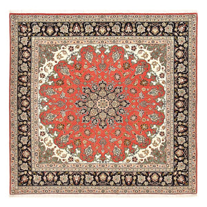 Tappeto Persero - Tabriz - Reale quadrato  - 204 x 200 cm - rosso