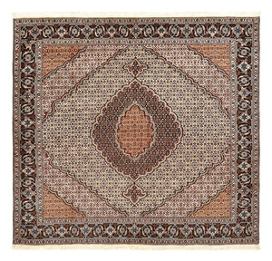 Tappeto Persero - Tabriz - Reale quadrato  - 201 x 201 cm - marrone chiaro