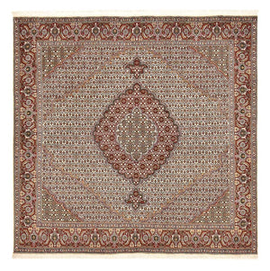Tappeto Persero - Tabriz - Reale quadrato  - 205 x 204 cm - marrone chiaro