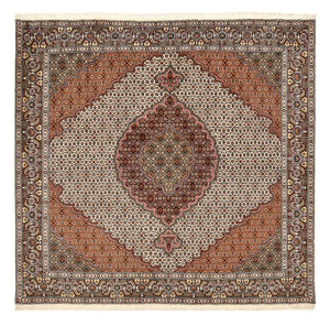 Tappeto Persero - Tabriz - Reale quadrato  - 203 x 199 cm - multicolore