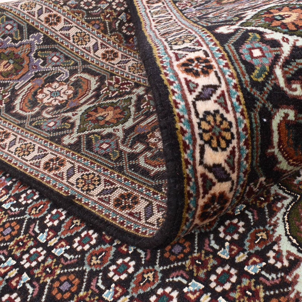 Tappeto Persero - Tabriz - Reale quadrato  - 200 x 197 cm - marrone