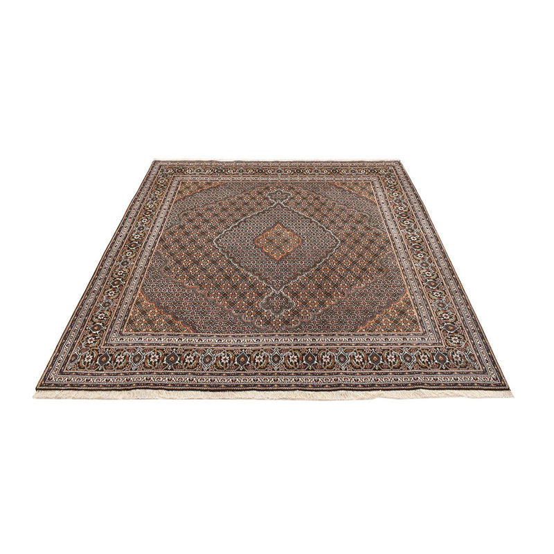 Tappeto Persero - Tabriz - Reale quadrato  - 212 x 198 cm - marrone