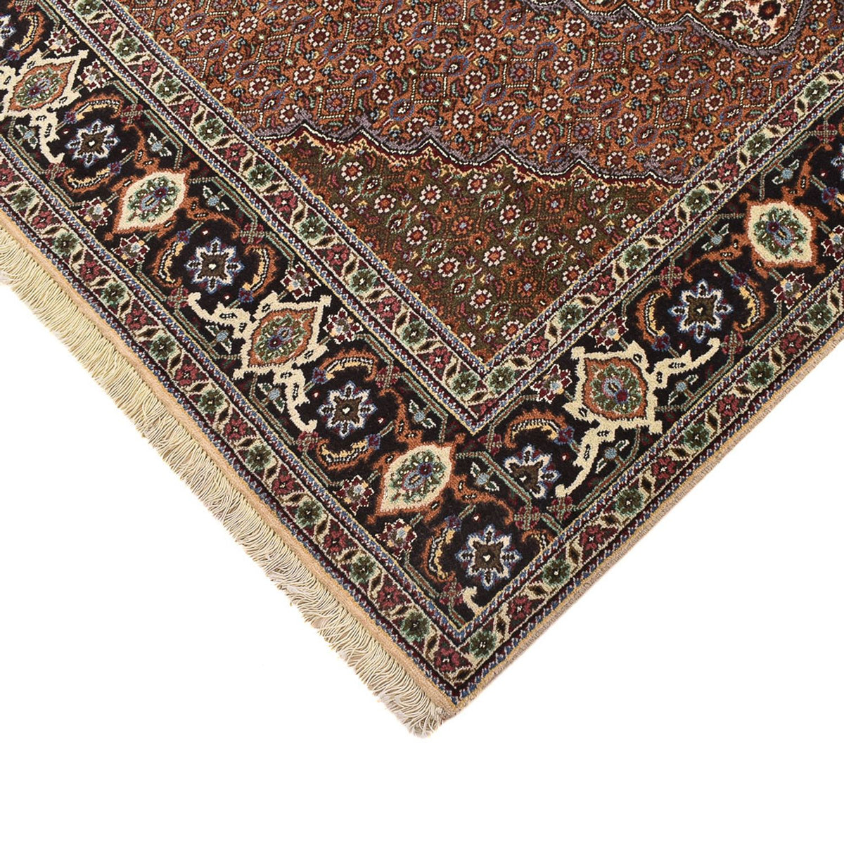Tappeto Persero - Tabriz - Reale quadrato  - 204 x 200 cm - marrone chiaro