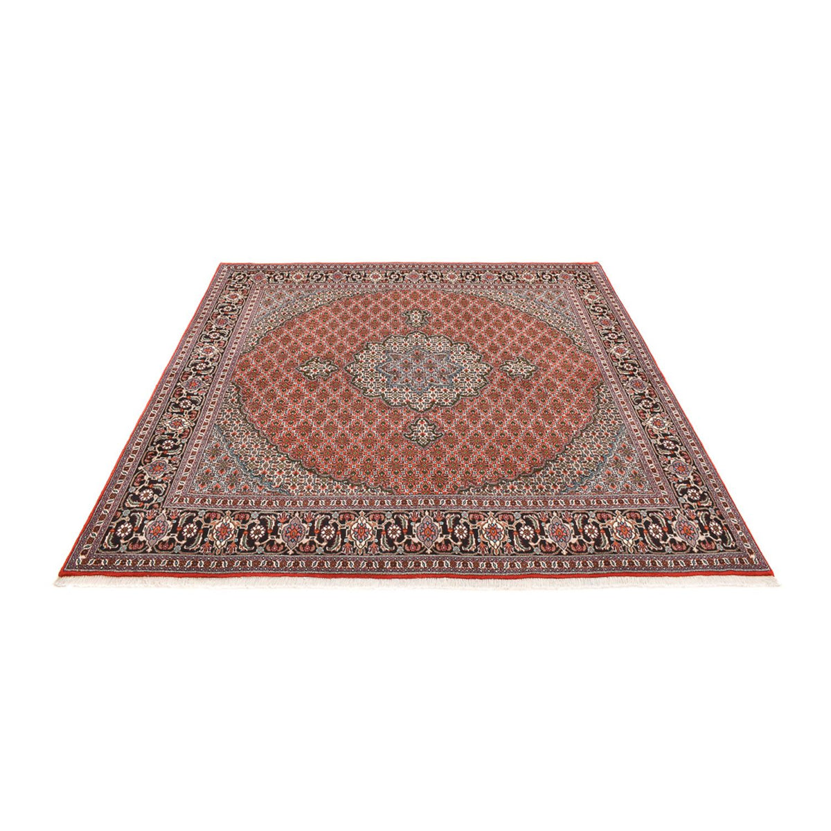 Tappeto Persero - Tabriz - Reale quadrato  - 245 x 245 cm - ruggine