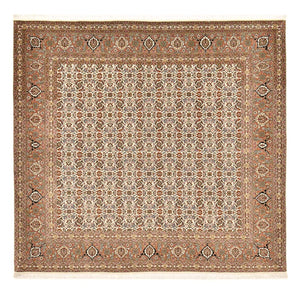 Tappeto Persero - Tabriz - Reale quadrato  - 201 x 197 cm - beige scuro