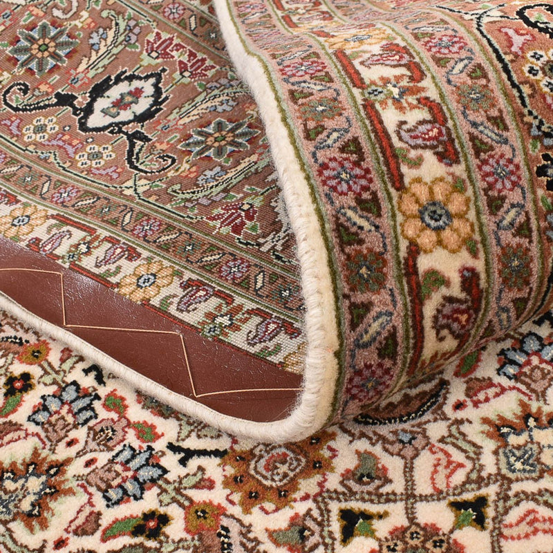 Tappeto Persero - Tabriz - Reale quadrato  - 201 x 197 cm - beige scuro